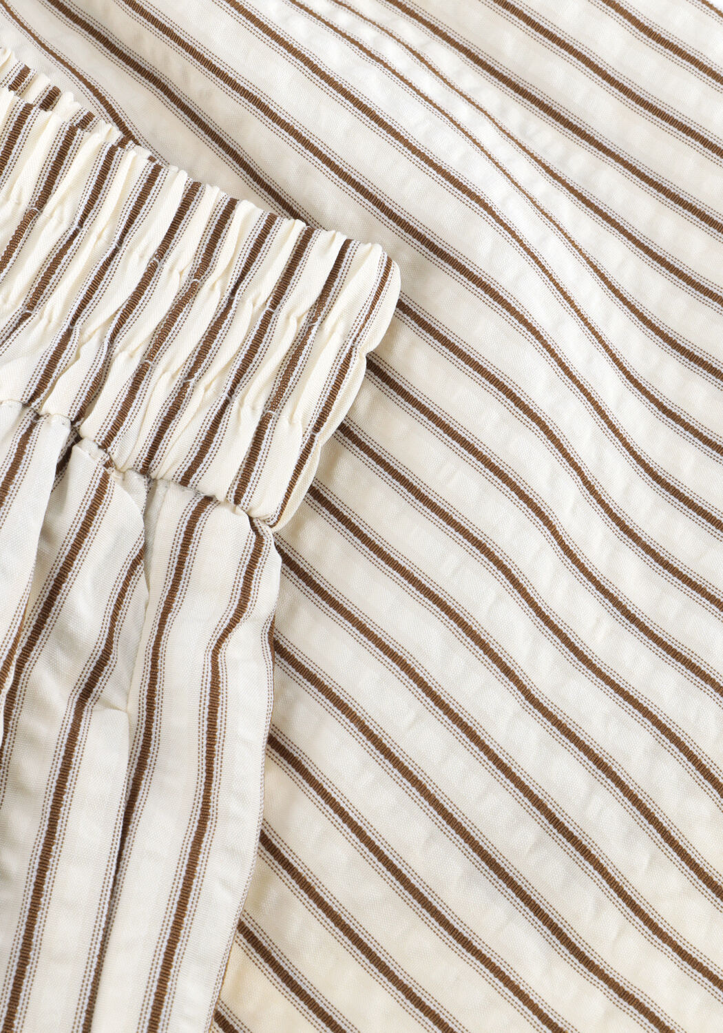 Nicht-gerade weiss NOTRE-V Kurze Hose NV-HEINTINA CREPE STRIPE - large