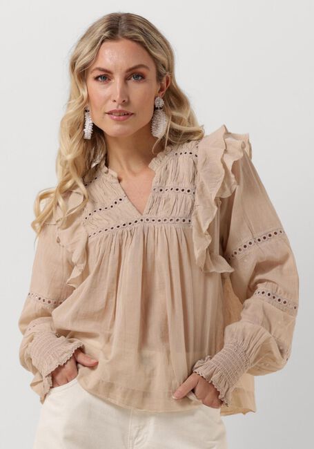 Sand NEO NOIR Blusen AURIKA S VOILE BLOUSE - large