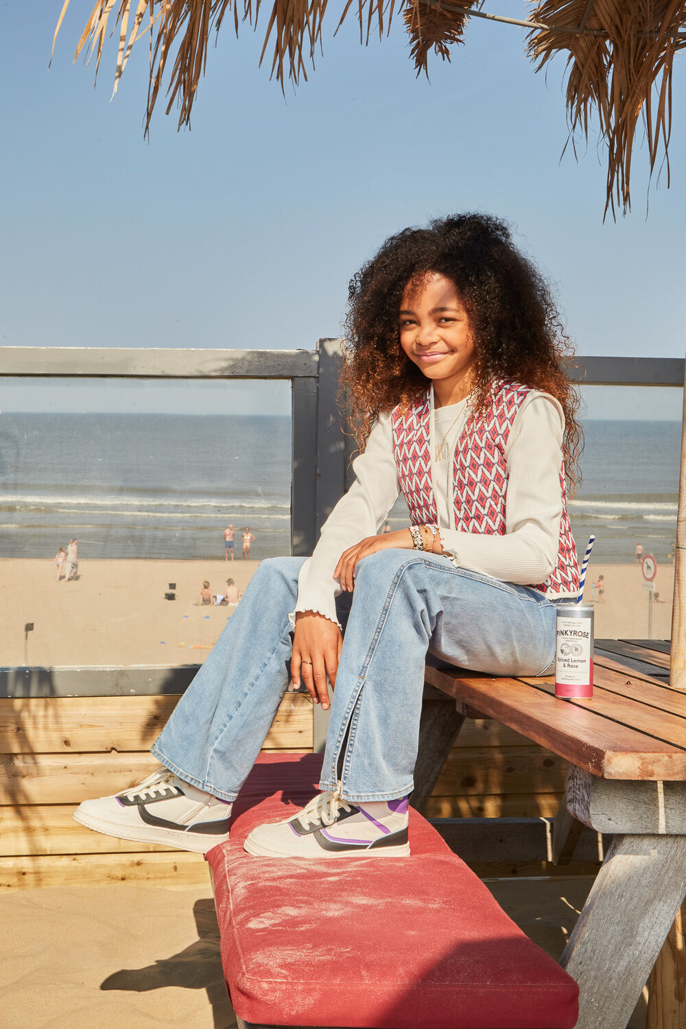 Wei&szlig;e INDIAN BLUE JEANS Tops & T-shirts T-SHIRT LONG SLEEVE CROPPED RIB IBJ - large