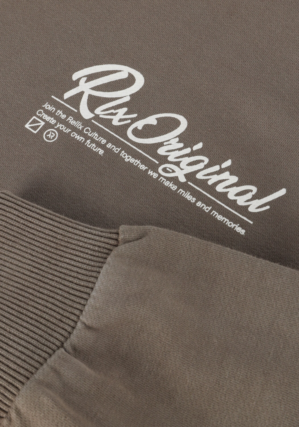 Braune RELLIX Sweatshirt OVERSIZED SWEATER RLX ORIGINAL WASHED - large