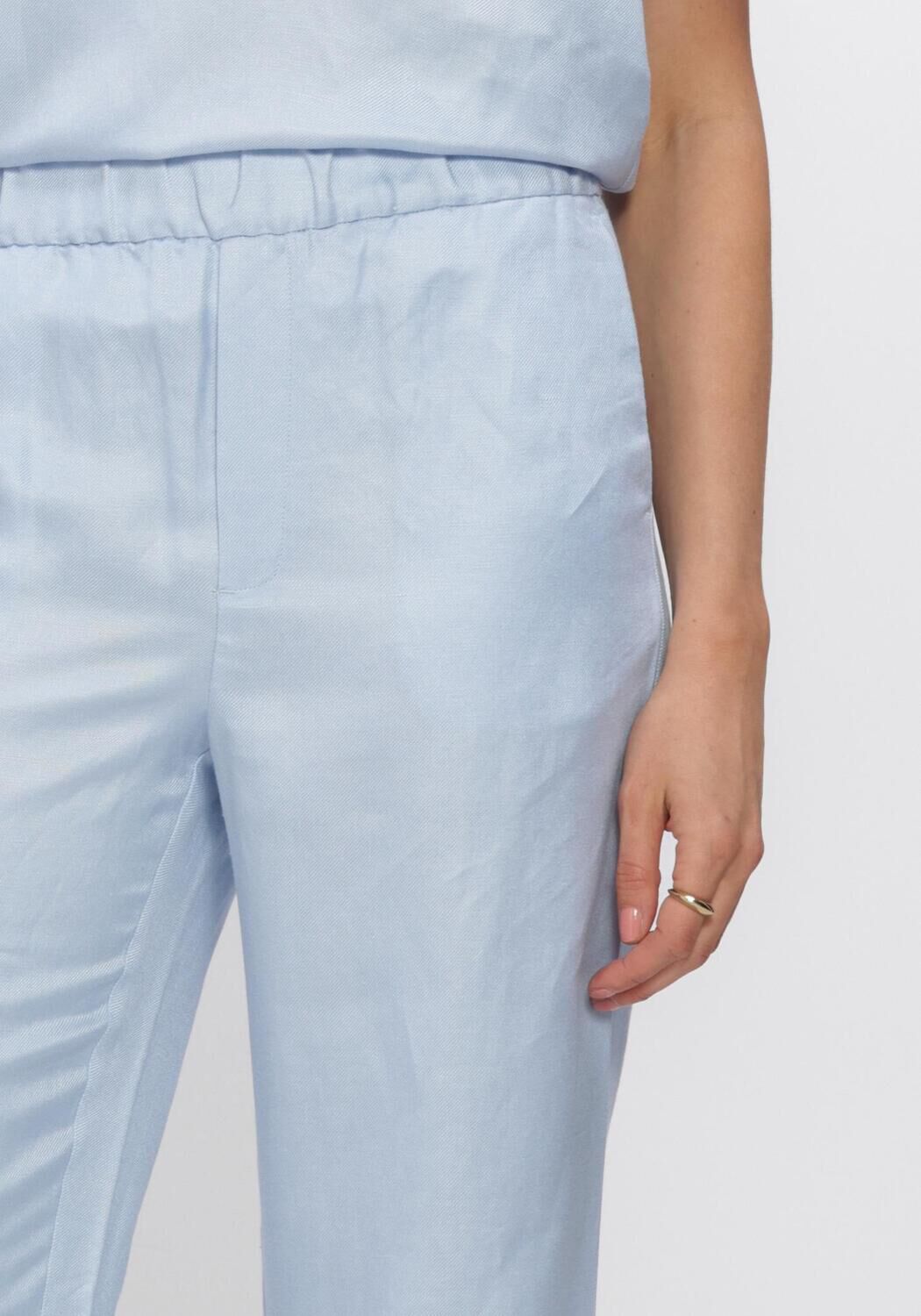 Blaue MINUS Hose MSSABBI LINEN PANT - large