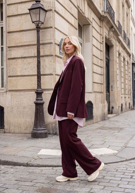 Bordeaux STUDIO AMAYA Weite Hose JACKIE PANTS - BORDEAUX - large