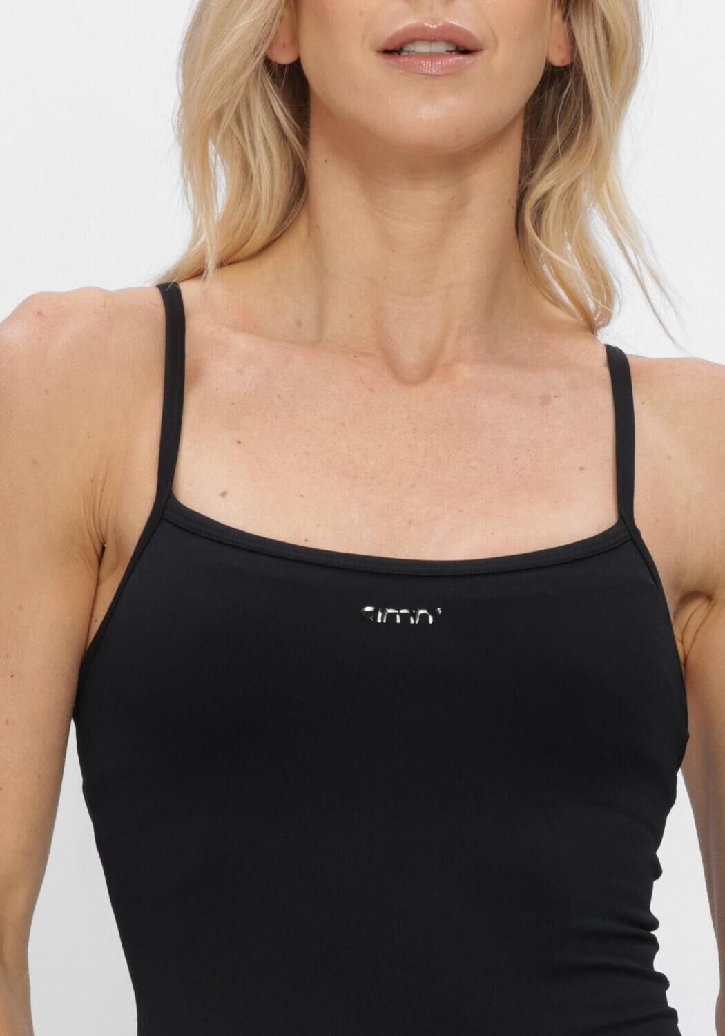 Schwarze AIM'N Top SHAPE SEAMLESS BODYSUIT - large
