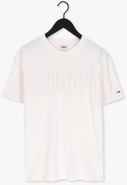 Weiße TOMMY JEANS T-shirt TJM TONAL TOMMY COLLEGIATE TEE - large