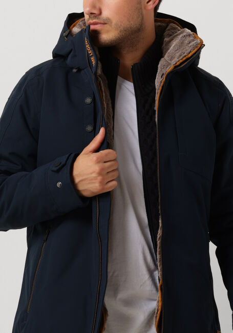 Dunkelblau PME LEGEND Parkas SEMI LONG JACKET SNOWPACK ICON 2.0 TRAIL RIPSTOP - large