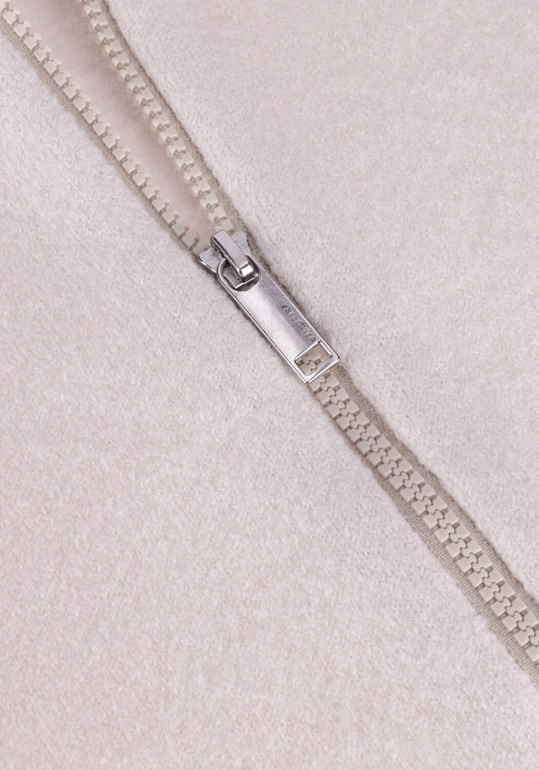 Beige SELECTED MEN Strickjacke BELO LS KNIT ZIP CARDIGAN - large