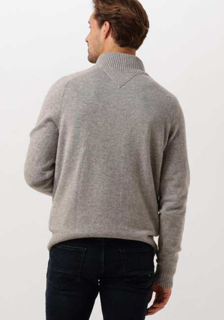 Hellgrau TOMMY HILFIGER Pullover LAMBSWOOL ZIP MOCK - large