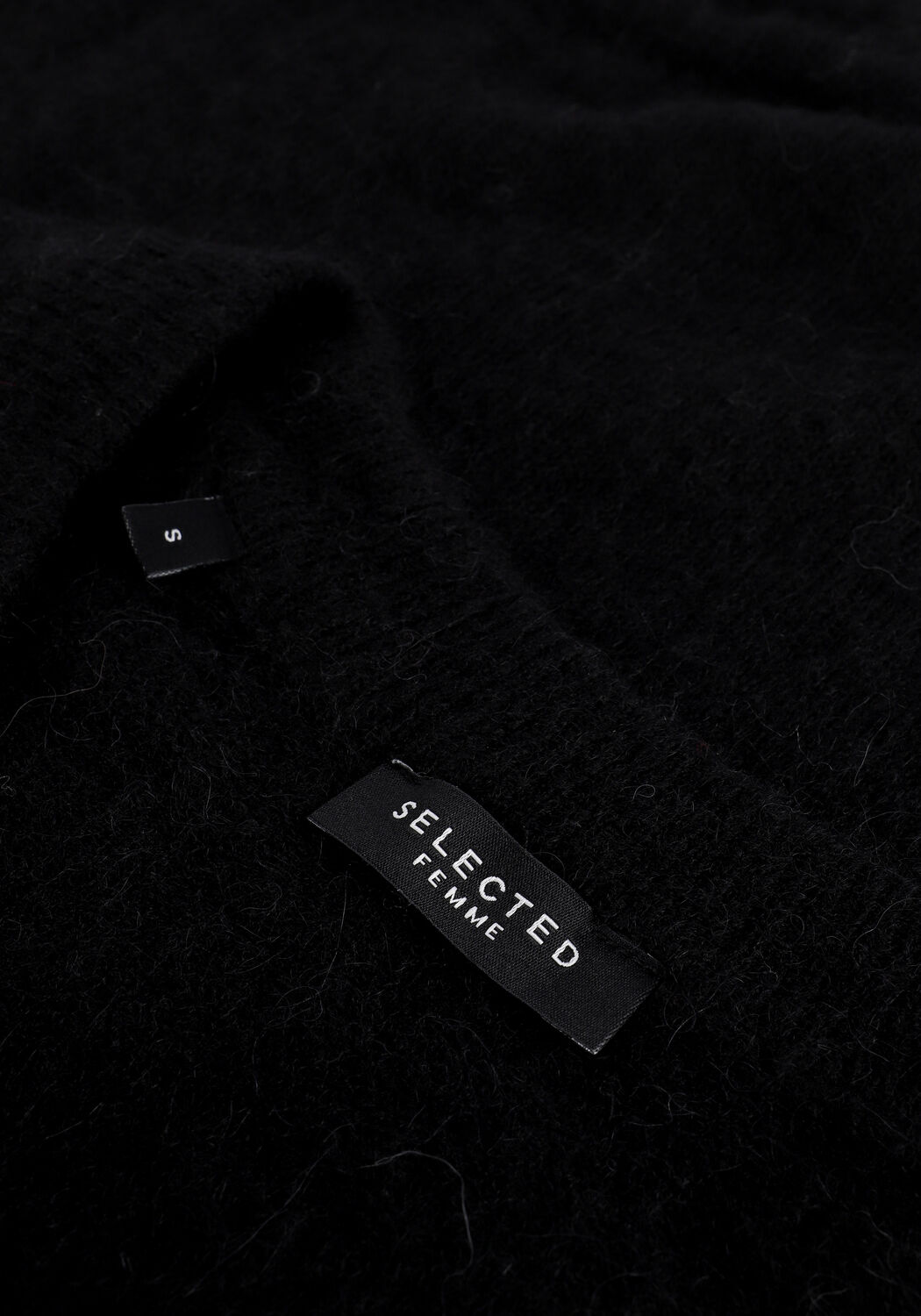 Schwarze SELECTED WOMEN Pullover LULU LS KNIT V-NECK B - large