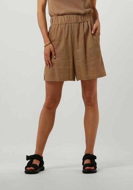Camelfarbene SELECTED FEMME Hosen SLFELOISA HW SHORTS B - large