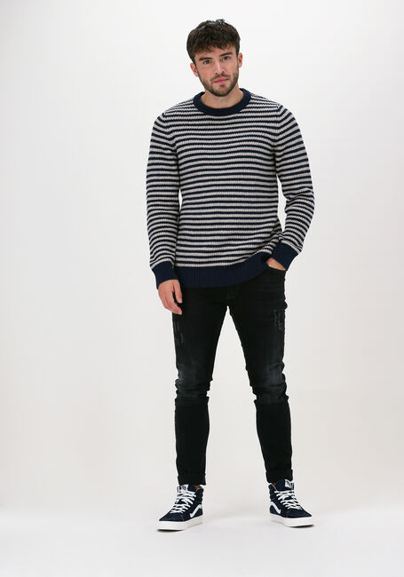 Dunkelblau SELECTED MEN Pullover SLHDAVIS LS KNIT CREW NECK U - large