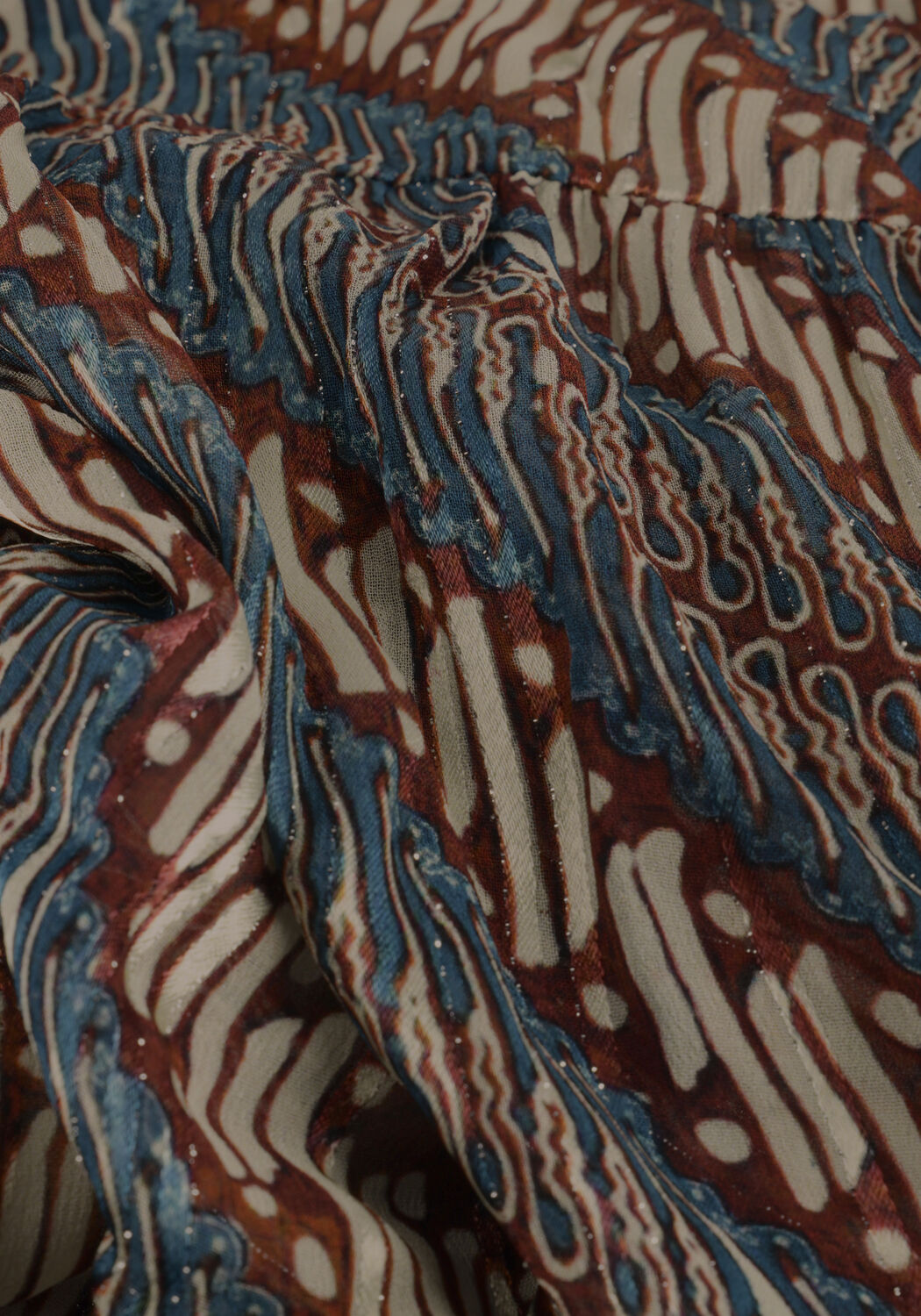 Mehrfarbige/Bunte IBANA Maxikleid DONNA PRINT LUREX - large