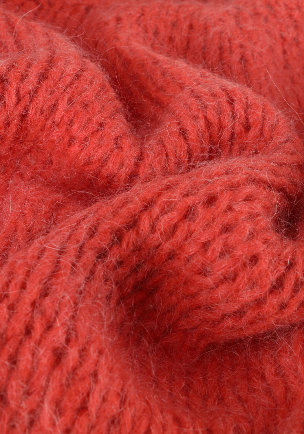 Rote SUMMUM Pullover OVERSIZED CHUNKY SWEATER MOHAIR BLEND KNIT - large