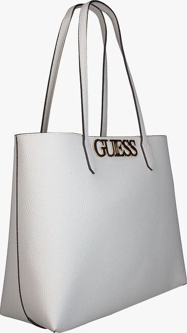 Weiße GUESS Shopper UPTOWN CHIC BARCELONA TOTE - large