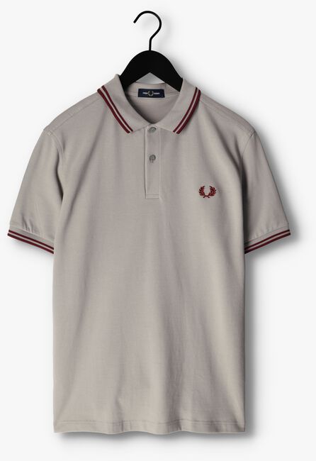 Hellgrau FRED PERRY Polo-Shirt TWIN TIPPED FRED PERRY SHIRT - large