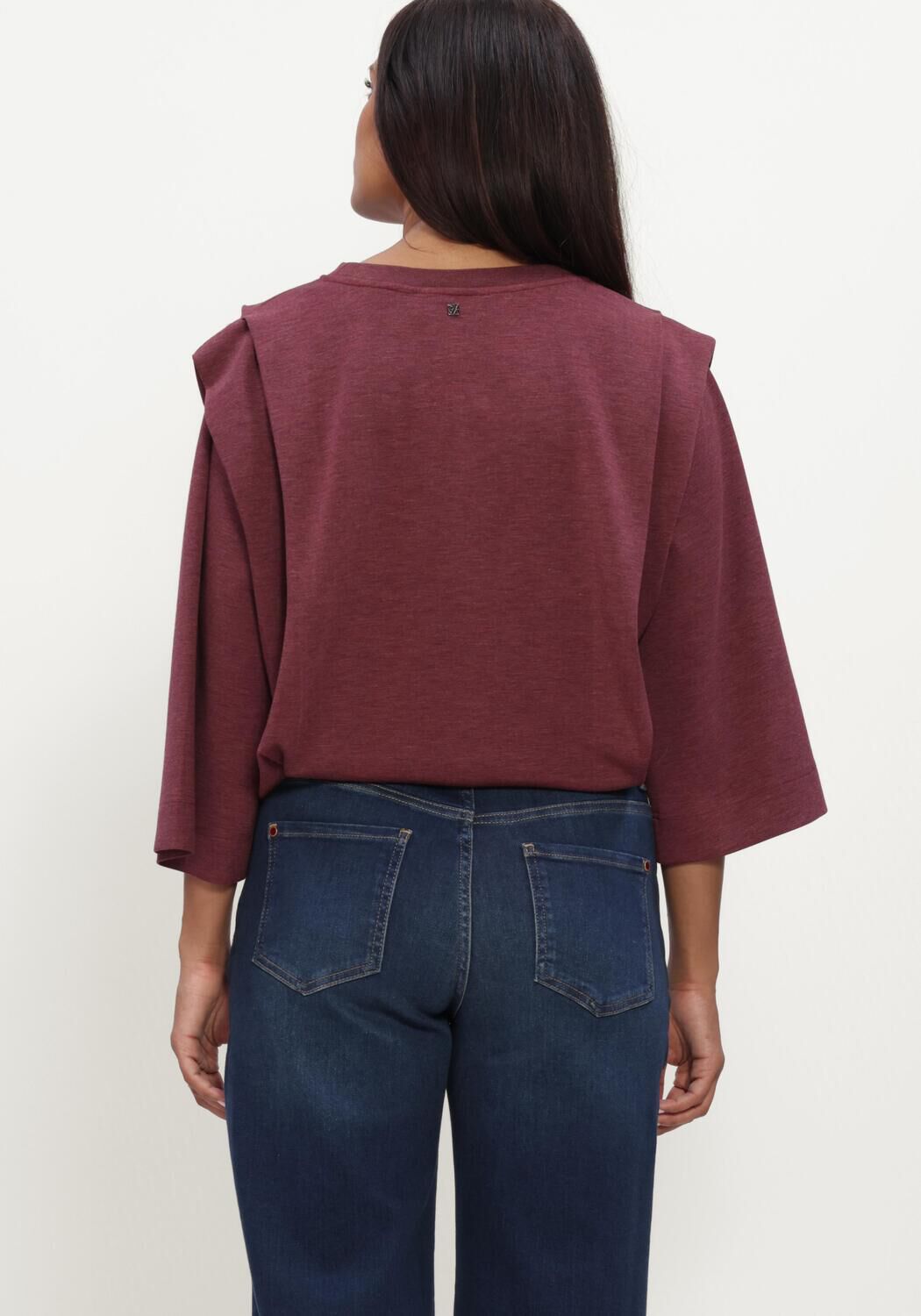 Bordeaux MOS MOSH Pullover MMMAE O-3/4 SLEEVE SWEATSHIRT - large