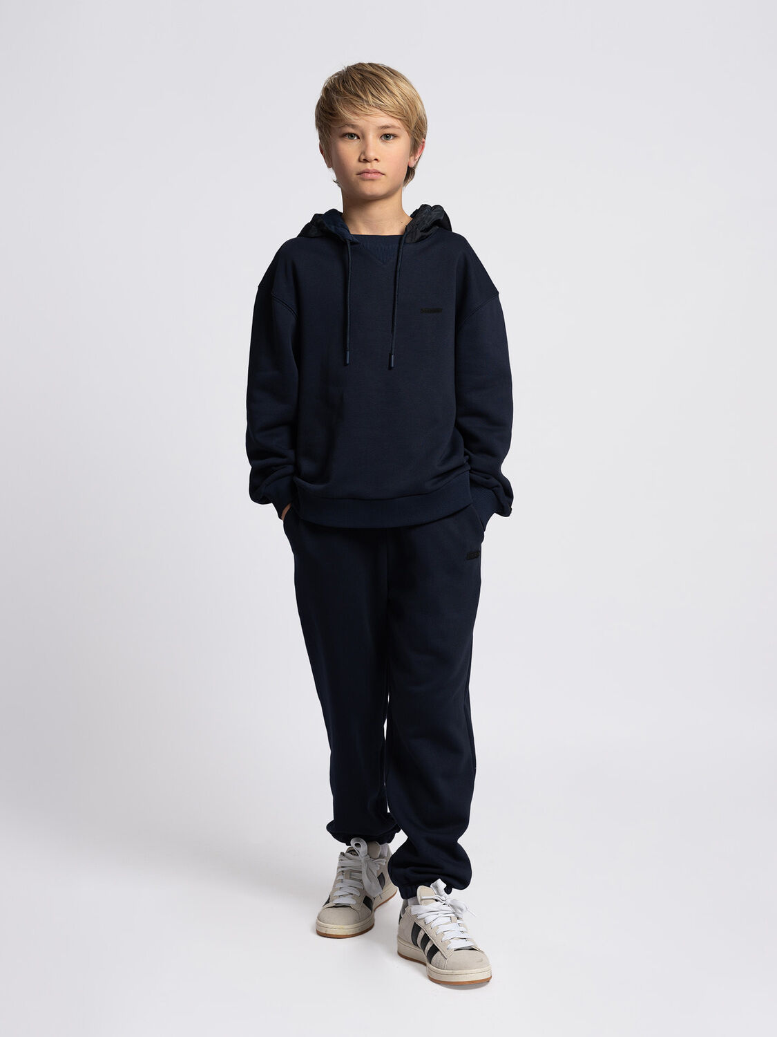 Dunkelblau NIK & NIK Pullover BANKS OVERSIZED HOODIE - large