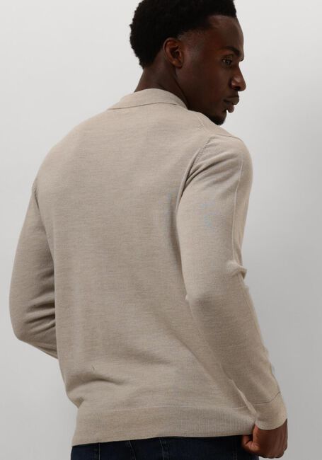 Beige PROFUOMO Polo-Shirt POLO LONG SLEEVE - large