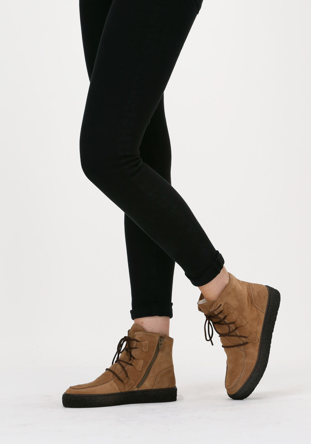 Camelfarbene CA'SHOTT Schn&uuml;rboots 18110 - large