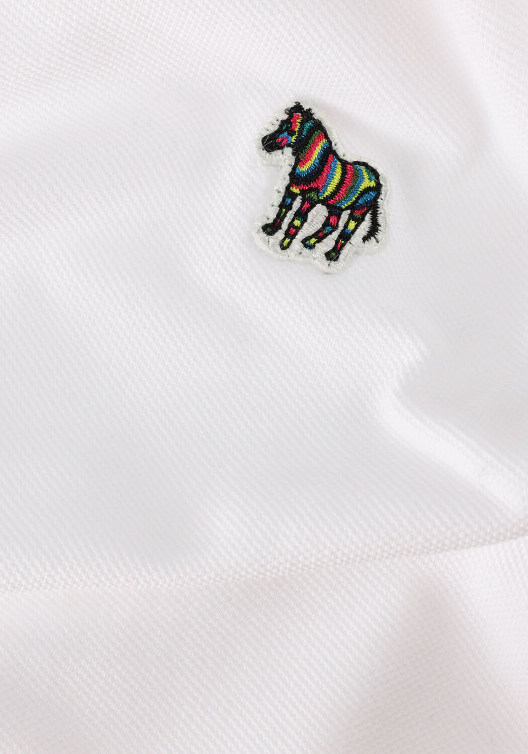 Wei&szlig;e PS PAUL SMITH Polo-Shirt MENS SLIM FIT SS POLO SHIRT ZEBRA - large
