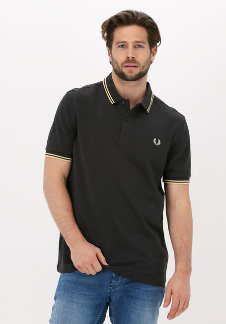 Graue FRED PERRY Polo-Shirt TWIN TIPPED FRED PERRY SHIRT - large