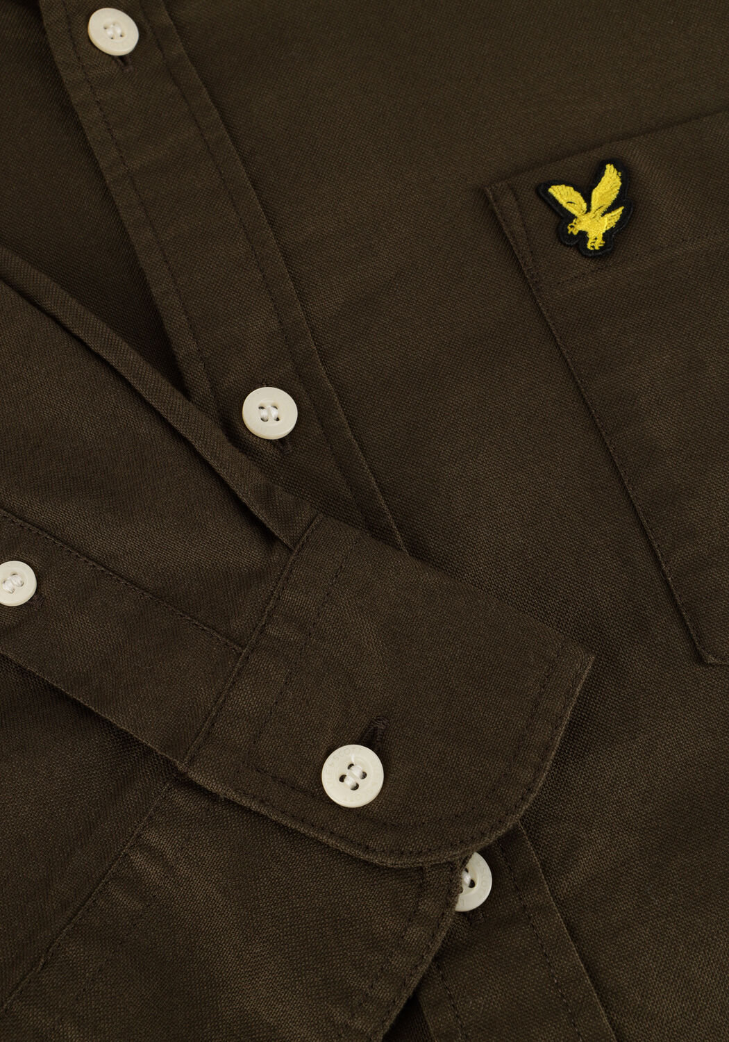 Gr&uuml;ne LYLE & SCOTT Casual-Oberhemd PLAIN OXFORD SHIRT - large