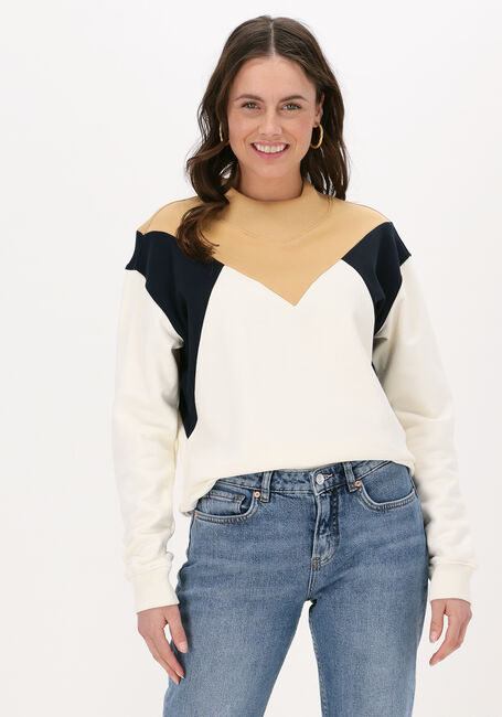 Beige SCOTCH & SODA Sweatshirt COLOR BLOCK ORGANIC COTTON SWEAT - large