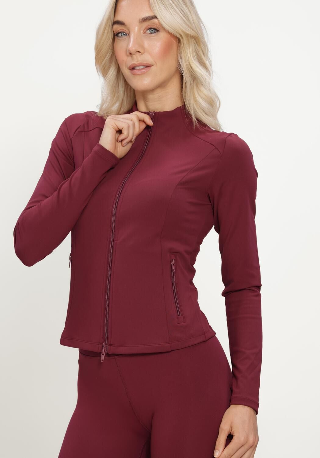Bordeaux AIM'N Strickjacke SENSE ZIP JACKET - large