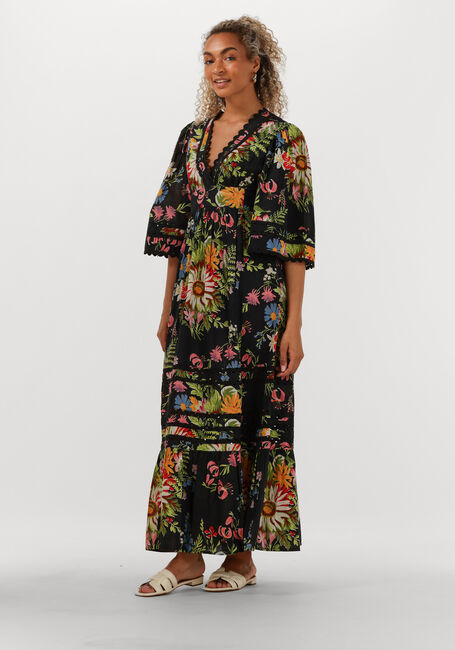 Mehrfarbige/Bunte ANTIK BATIK Maxikleid LISA LONG DRESS - large