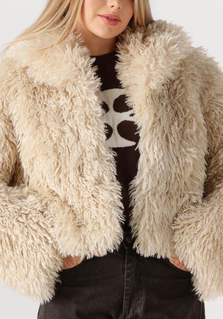 Beige SECOND FEMALE Teddy-Jacke OPHIE JACKET - large