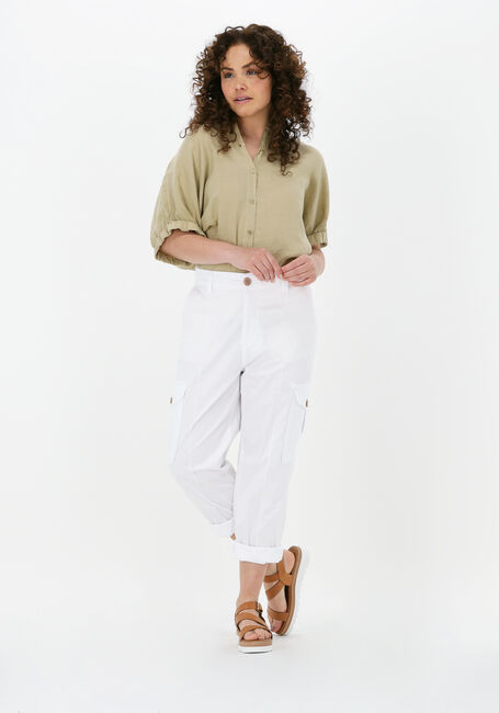 Olive MOS MOSH Bluse AVEN SS LINEN SHIRT - large