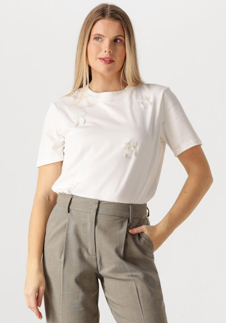 Nicht-gerade weiss HAUTE L'AMITIÉ T-shirt PEARL BOW TEE - large