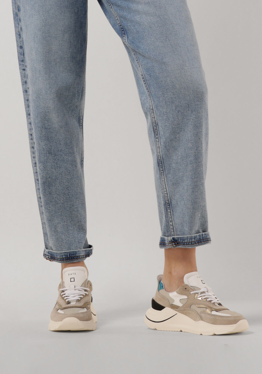 Beige D.A.T.E Sneaker Low FUGA DAMES - large