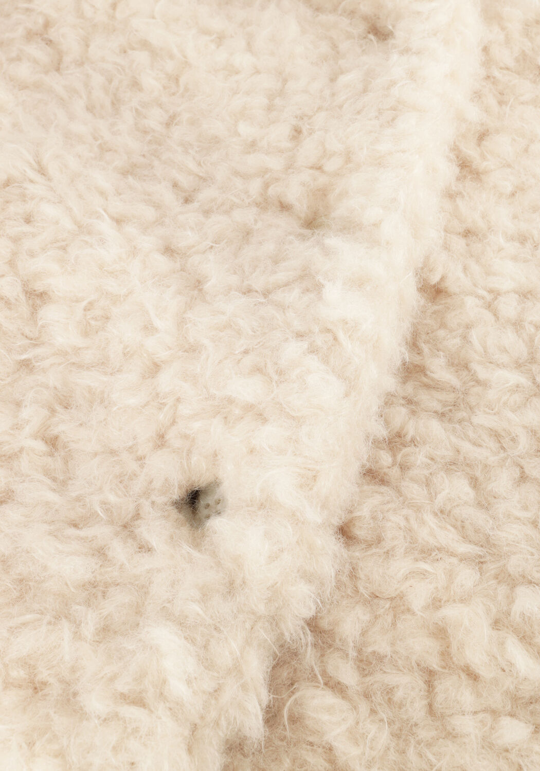 Beige ANOTHER LABEL Teddy-Jacke AL BONNIE LONG COAT - large