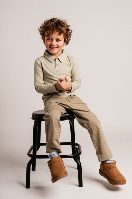 Beige BAJE STUDIO Polo-Shirt BROC - large