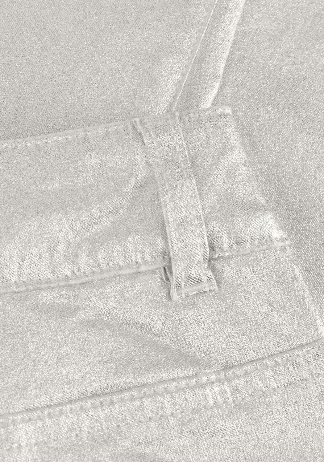 Silberne OBJECT Weite Hose OBJSUNNY MW PANT E DIV - large