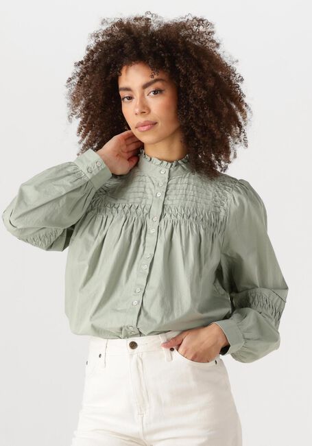 Grüne Y.A.S. Blusen YASCREAMA LS SHIRT S. - large