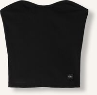 Schwarze CALVIN KLEIN Top WOVEN LABEL RIB SLEEVELESS TOP Schwarze CALVIN KLEIN Top WOVEN LABEL RIB SLEEVELESS TOP - medium