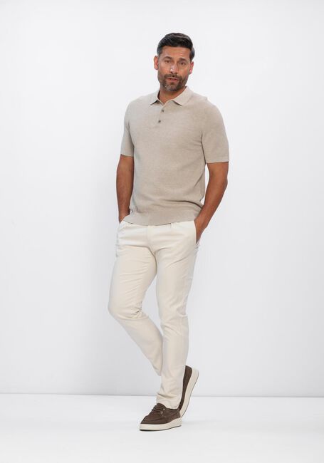 Beige PROFUOMO Polo-Shirt POLO SS AERO EASE WAFFLE STRUCTURE - large