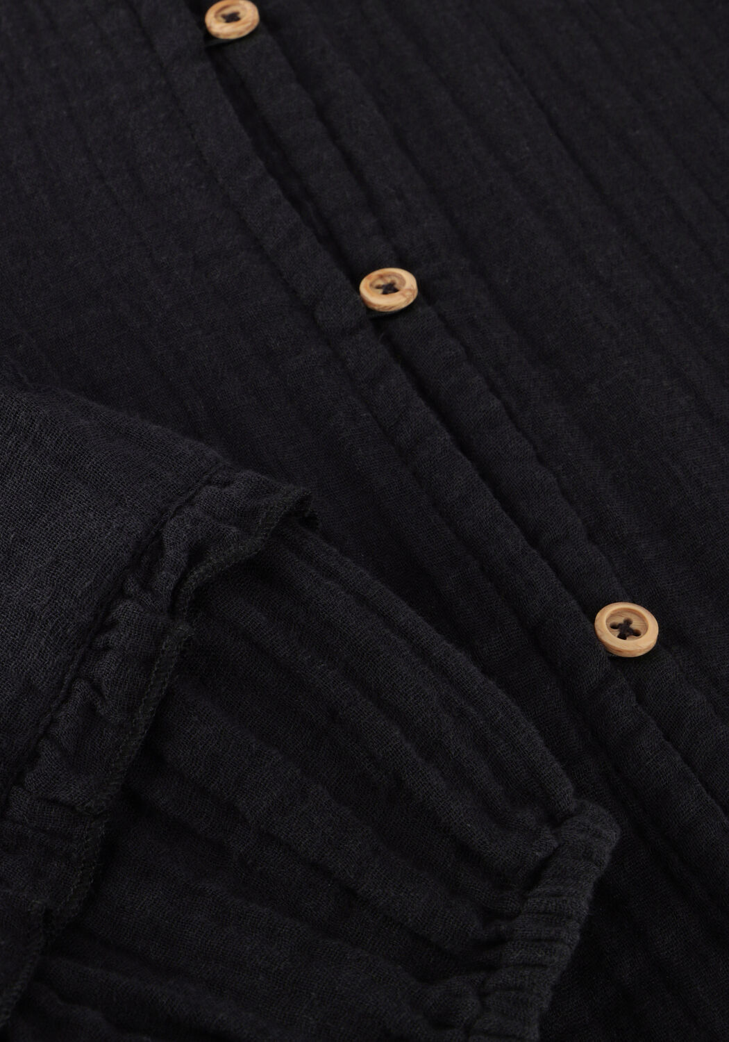 Schwarze DAILY7 Blusen LONGSLEEVE LACE - large