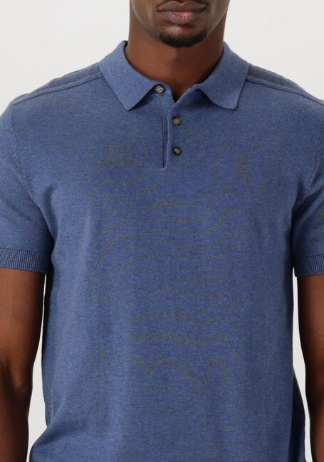Dunkelblau SELECTED HOMME Polo-Shirt SLHBERG SS KNIT POLO NOOS - large