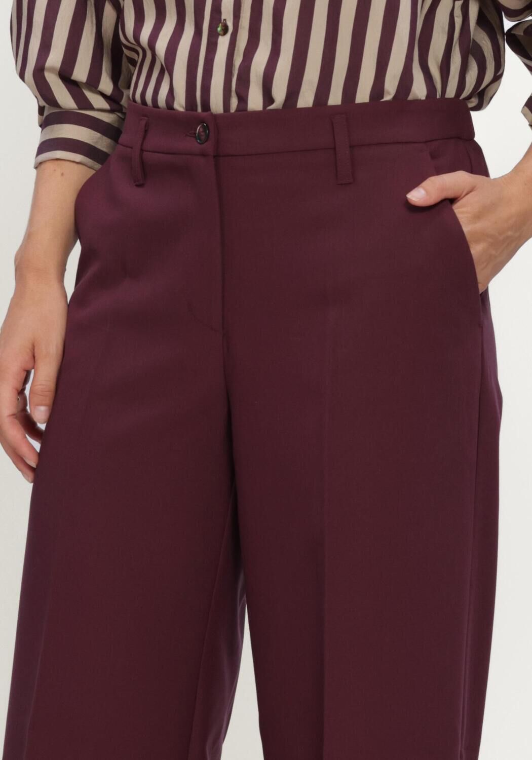 Bordeaux SUMMUM Weite Hose TROUSERS FOAM UNI - large