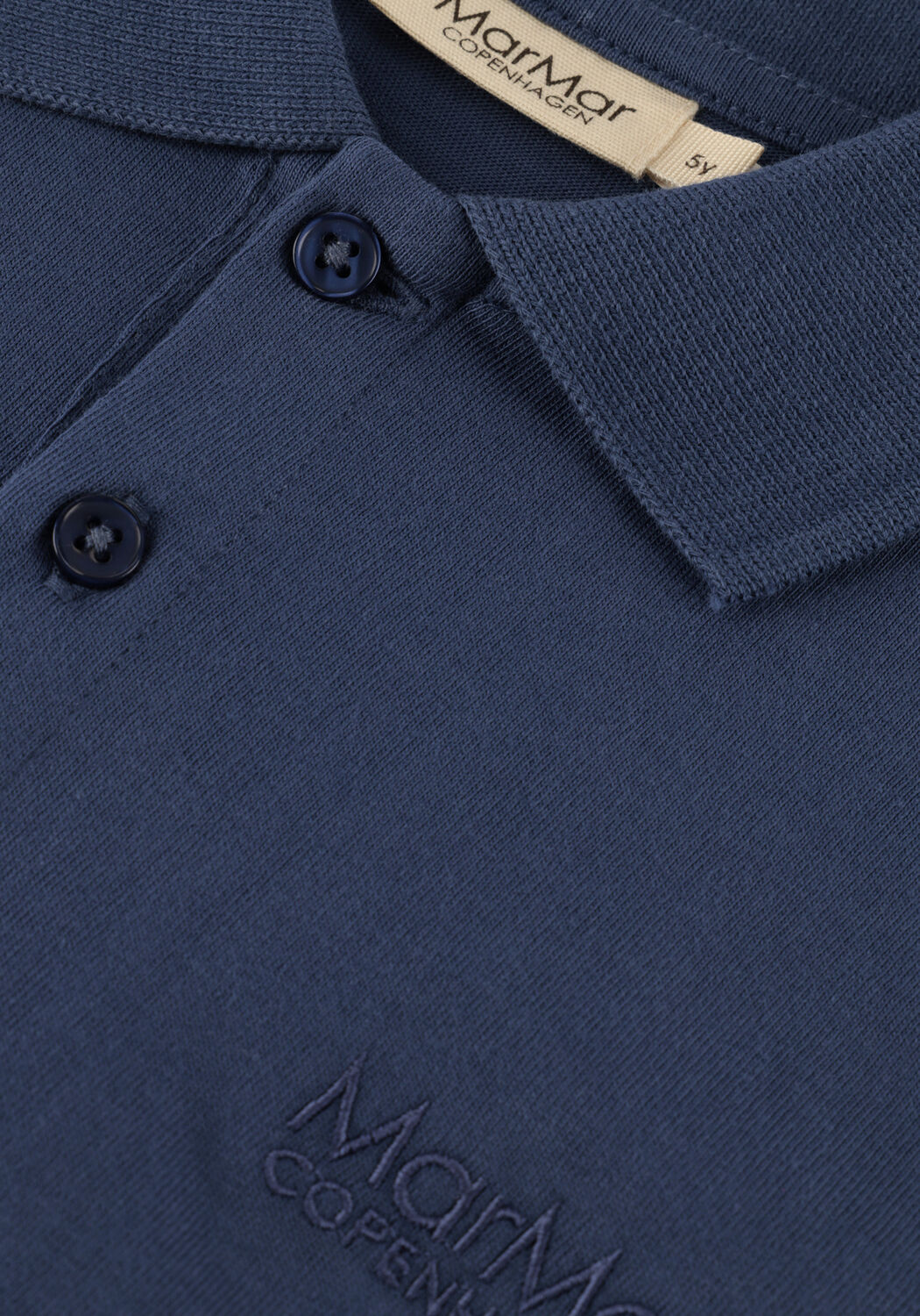 Blaue MARMAR COPENHAGEN Polo-Shirt TAD POLO - large