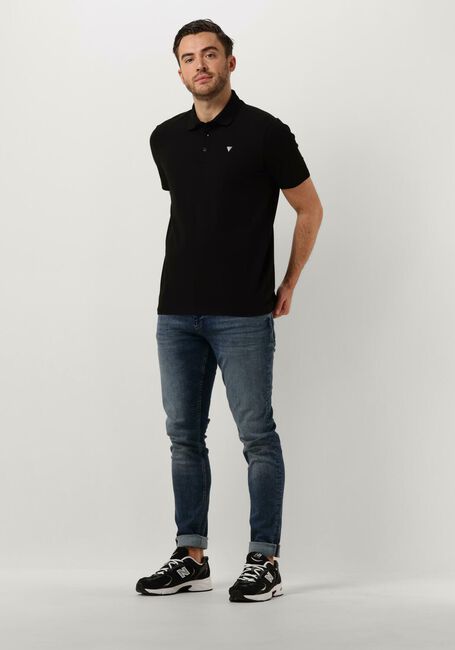 Schwarze PURE PATH Polo-Shirt PURE LOGO POLO WITH CHEST PRINT - large