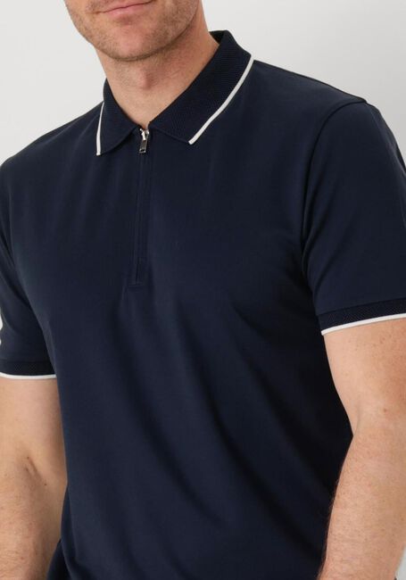 Dunkelblau SELECTED HOMME Polo-Shirt SLHFAVE SPORT ZIP SS POLO NOOS - large