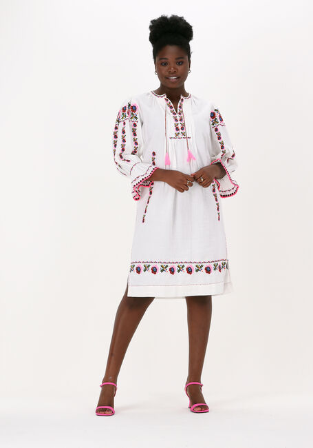Weiße ANTIK BATIK Minikleid MILDA DRESS - large