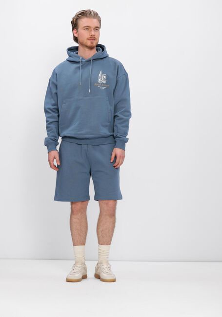 Blaue RESTER&Ouml;DS Sweatshirt JAY BACK PRINTED HOODIE - large