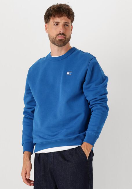 Blaue TOMMY JEANS Pullover TJM REG BADGE CREW EXT - large