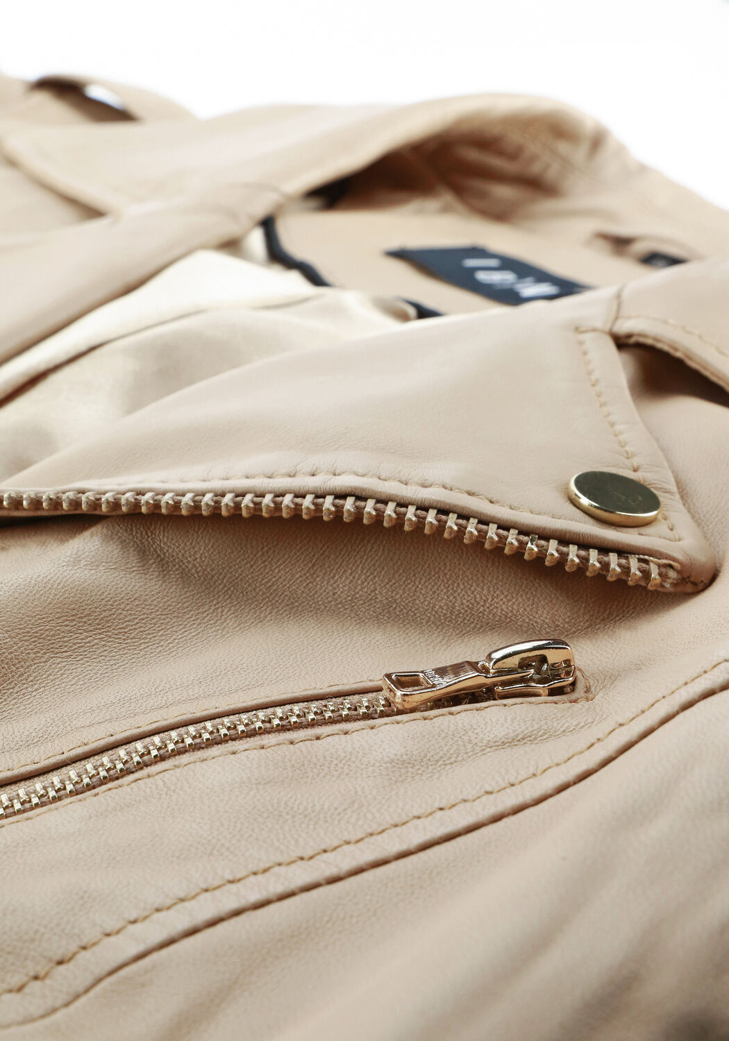 Beige IBANA Lederjack MOSS - large