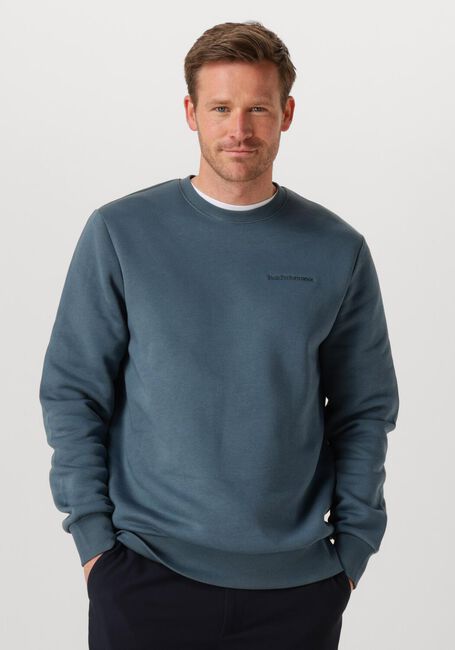 Blaue PEAK PERFORMANCE Sweatshirt ORIGINAL SMALL LOGO CREW MEN - large