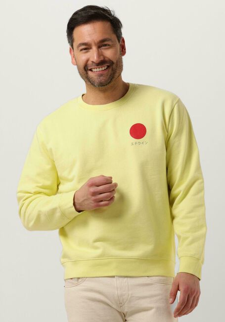 Gelbe EDWIN T-shirt JAPANESE SUN SUPPLY TS SINGLE JERSEY - large